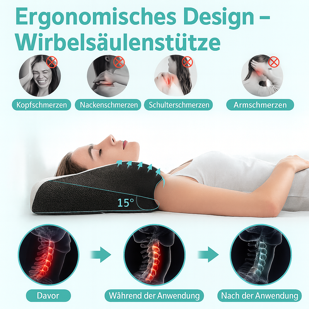 Heilgrund® OrthoCare Pillow – Ergonomisch-orthopädisches Schlafsystem