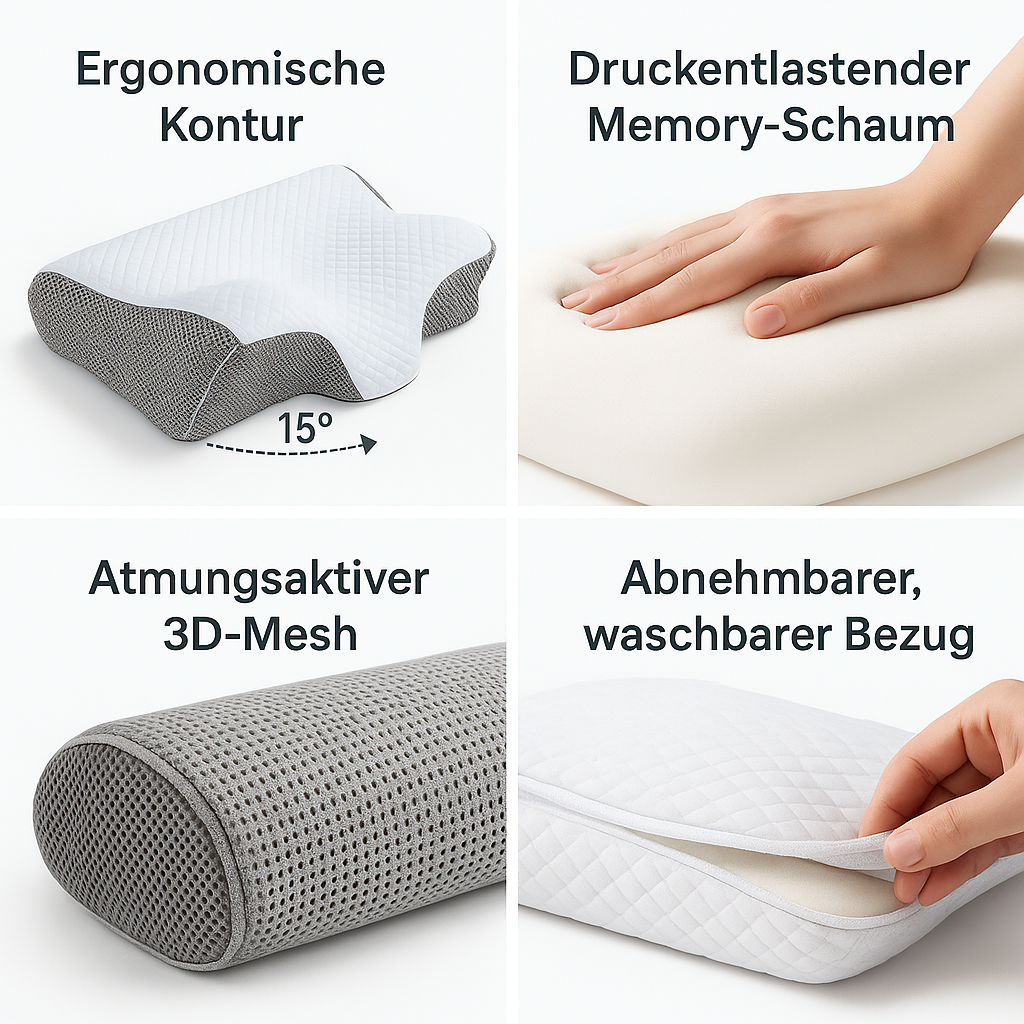 Heilgrund® OrthoCare Pillow – Ergonomisch-orthopädisches Schlafsystem